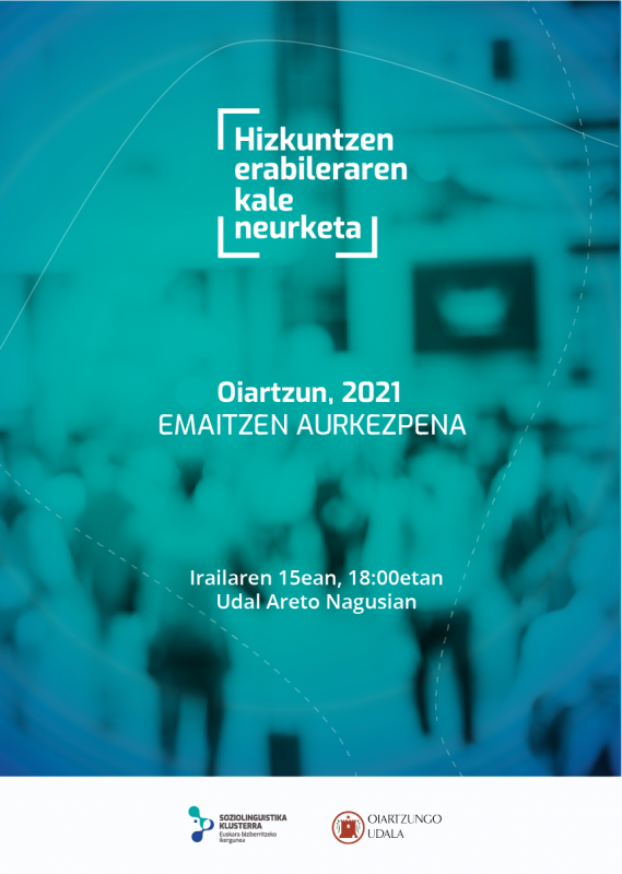 Euskararen kale erabileraren datuen aurkezpena egingo dute ostegunean